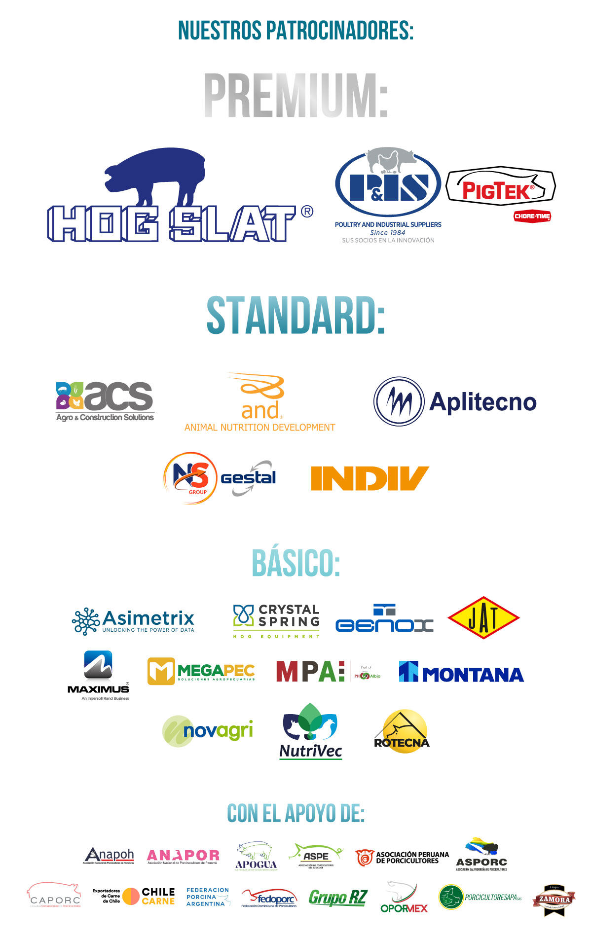 Patrocinadores porciFORUM Latam